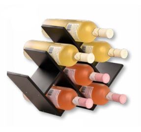 GARRAFEIRA 8 GARRAFAS PRETA FIBRA#